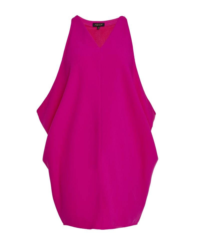 Front of a size XL Valentina Drape Dress in Magenta by AS by DF. | dia_product_style_image_id:361006